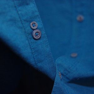 Marc Anthony (Teal) Linen Military Shirt - S